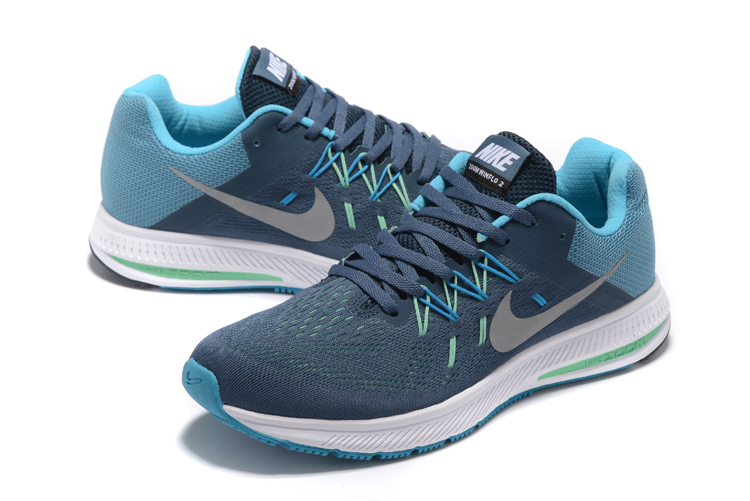 Nike Zoom Winflo 2 Jade Blue Silver Shoes - Click Image to Close